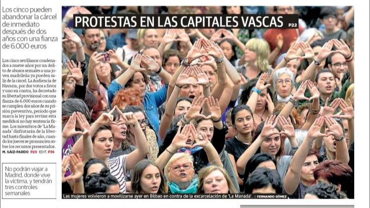 La indignación vuelve a las calles por La Manada