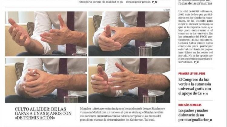 Las manos de Sánchez y el totalitarismo
