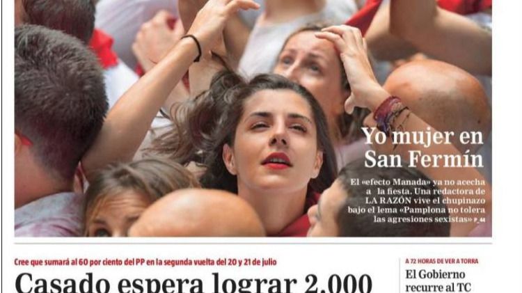 La prensa se relaja con Sanfermines y el Mundial
