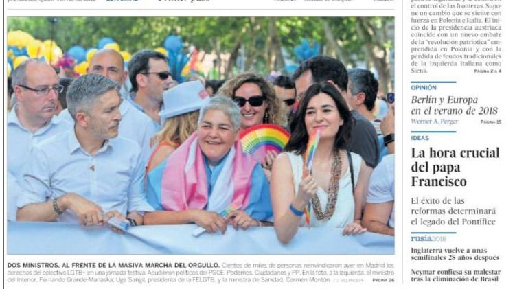 Los ministros chupan cámara en el Orgullo