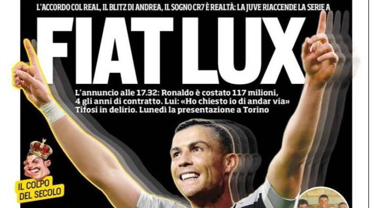 Así se despide la prensa de Cristiano