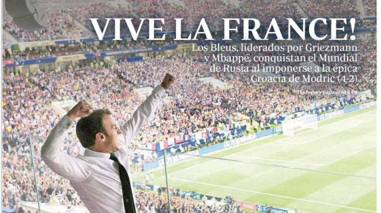 Macron celebra la victoria de la Francia mestiza