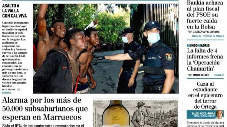 Tensión en la frontera de Ceuta por la política migratoria de Sánchez