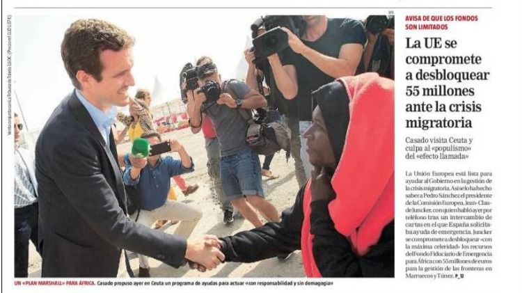 Casado consigue la foto del día