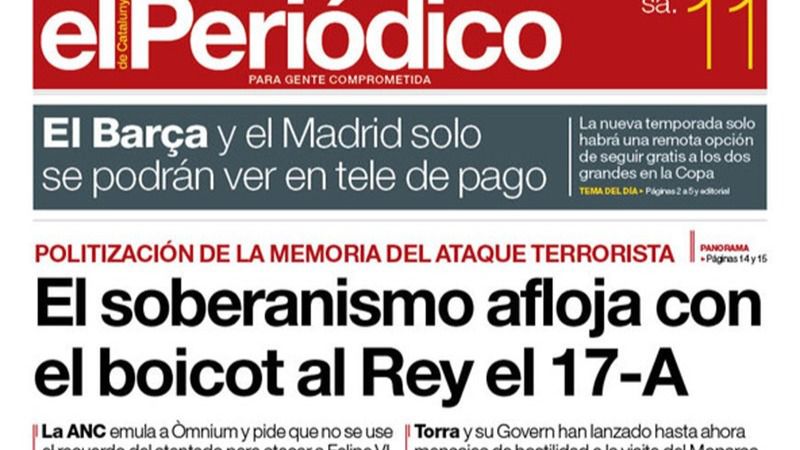 El soberanismo afloja con el boicot al Rey
