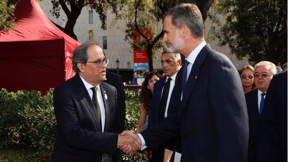 Felipe VI y Quim Torra.