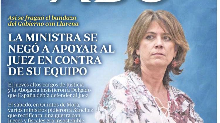 La ministra de Justicia, señalada