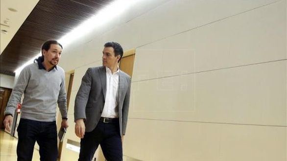 Pedro Sánchez y Pablo Iglesias se reúnen este jueves en La Moncloa