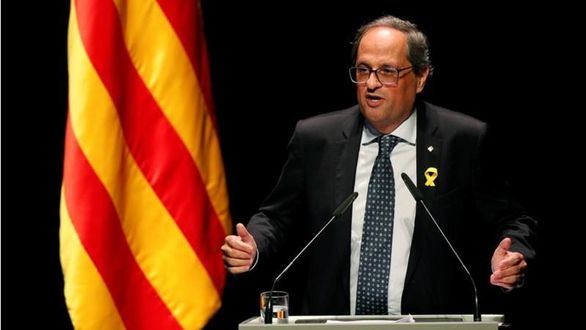 Torra recuerda a Sánchez que no renunciará a la autodeterminación