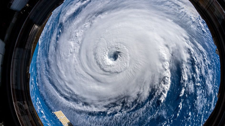El huracán Florence, visto desde la Estación Especial Internacional