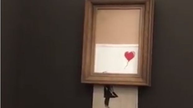La compradora del Banksy que se autodestruyó pagará los 1,18 millones de euros