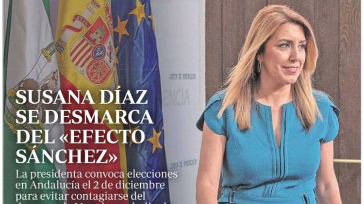 Susana Díaz 'desfila' en las portadas