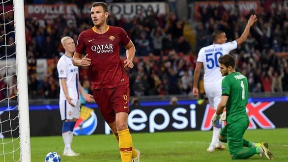 Dzeko se despereza y la Roma se dispara ante el CSKA | 3-0