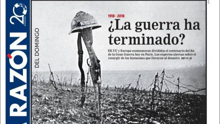 Cien años del armisticio de la Primera Guerra Mundial