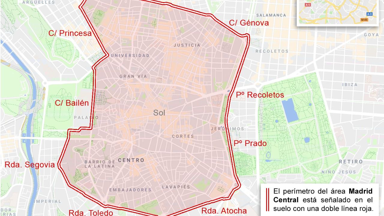 Temor a que Madrid Central colapse toda la ciudad