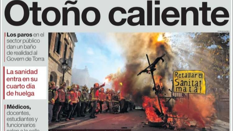 La calle contra el secesionismo y sus recortes sociales