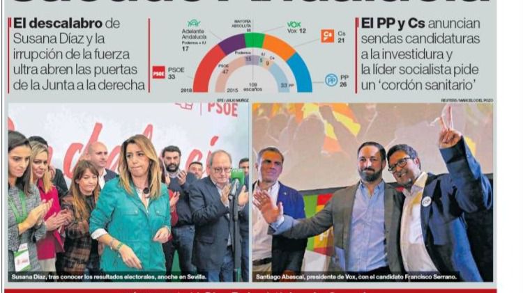 La prensa señala a Sánchez como culpable de la debacle del PSOE