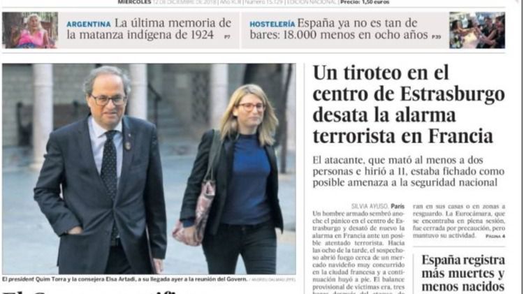 La izquierda y la bandera 