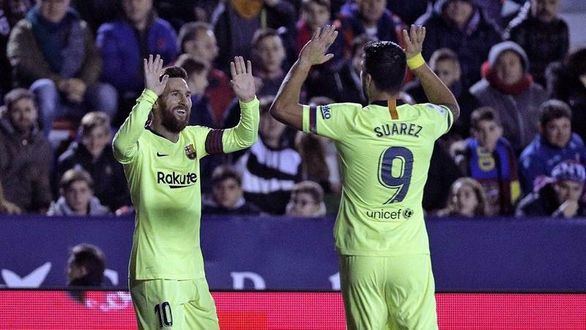 El Barcelona de Messi también defiende el liderato ante el Levante | 0-5