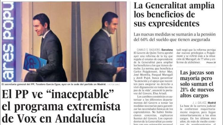 Las exigencias de Vox complican el cambio en Andalucía