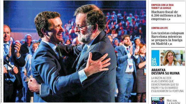 Rajoy reaparece en el PP con reivindicaciones