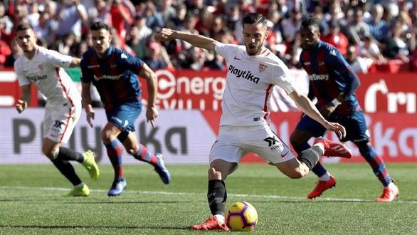 El Sevilla se da el gusto de golear al Levante para reforzar sus aspiraciones | 5-0