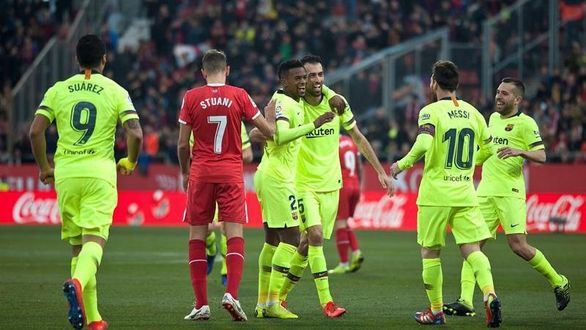 El Barcelona sólo defiende su liderato en Girona | 0-2