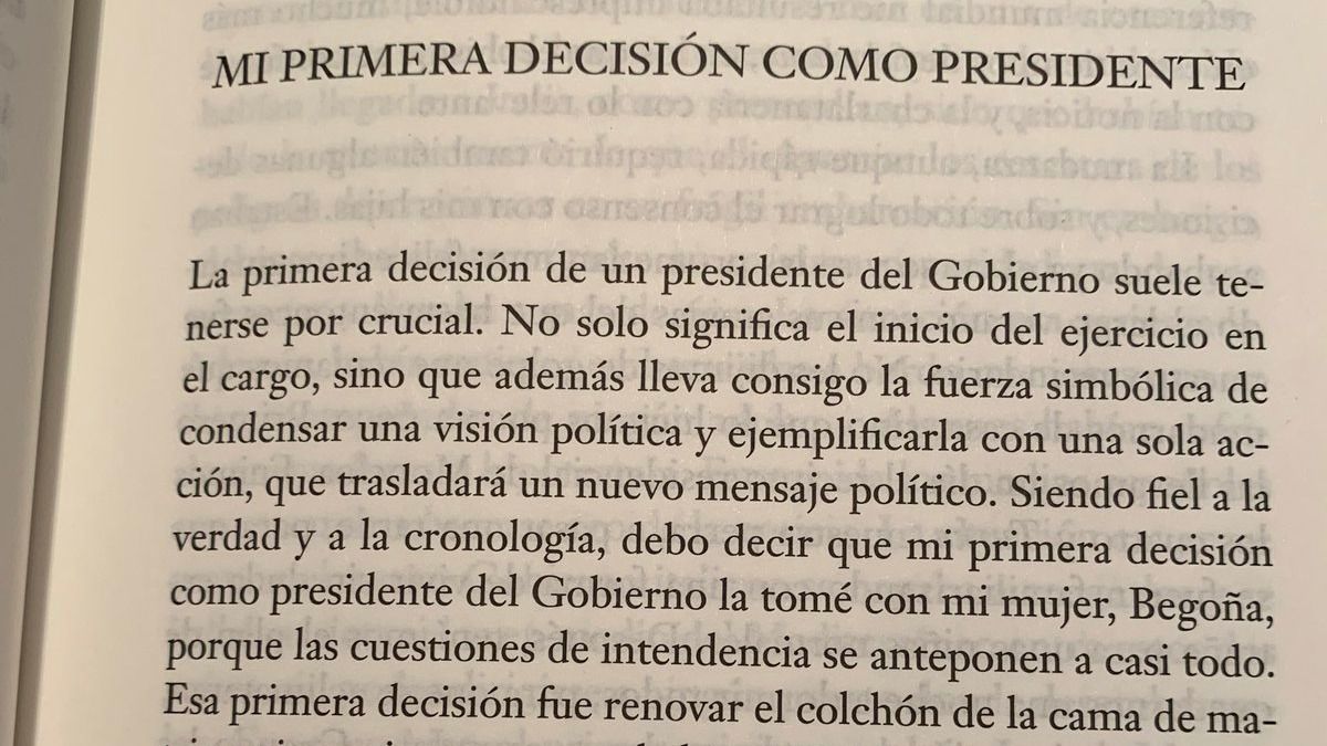 Cambiar el colchón, la primera decisión de Sánchez como presidente