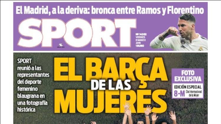 La prensa se tiñe de lila por el Día de la Mujer