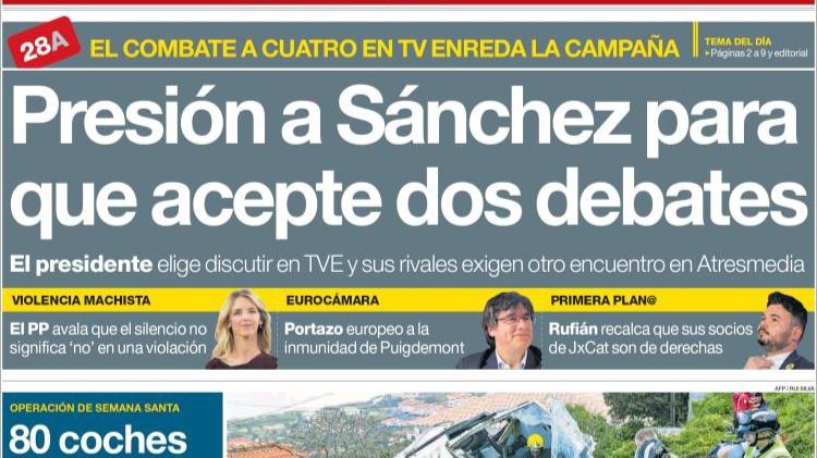 El desplante de Sánchez por querer un debate a su medida