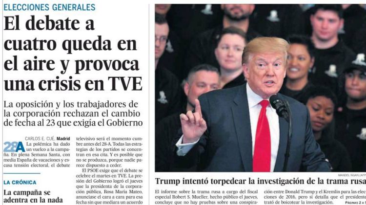 Los diarios de papel, en fuera de juego
