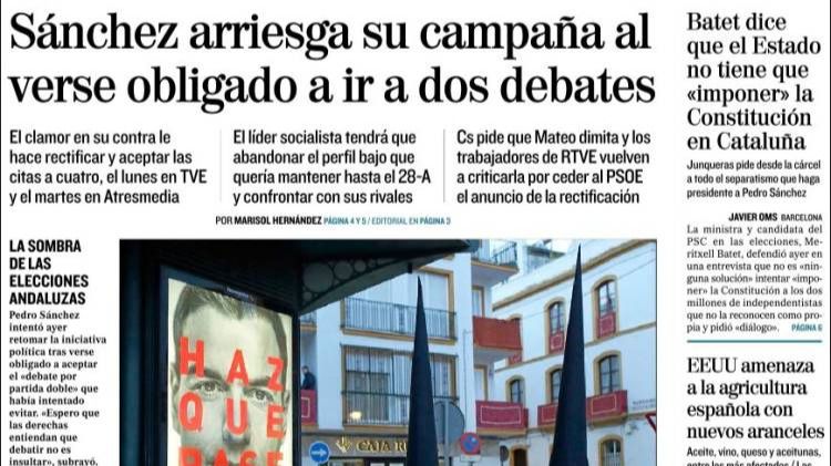 Sánchez rectifica y cede ante la presión
