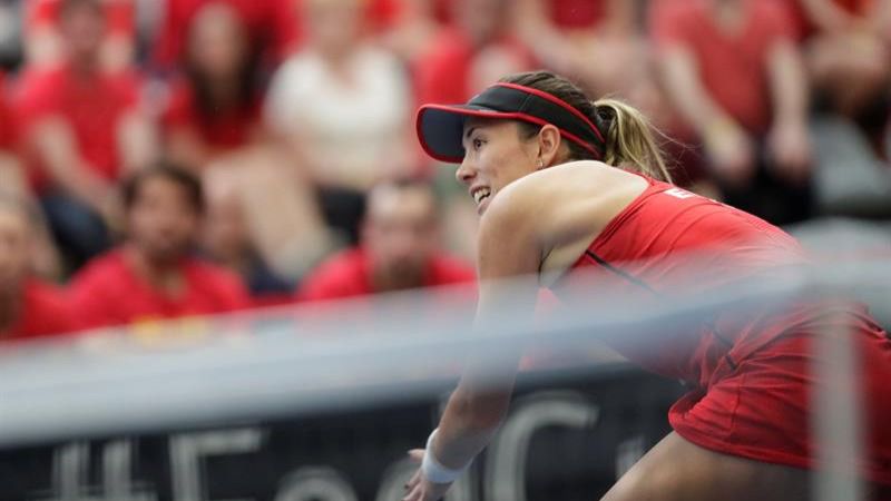 Fed Cup. Carla Suárez empata la derrota de Muguruza ante Bélgica