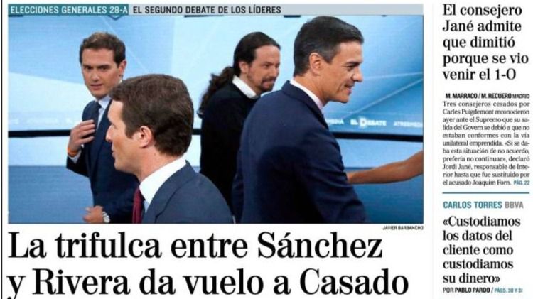 El segundo debate 'da alas' a Casado