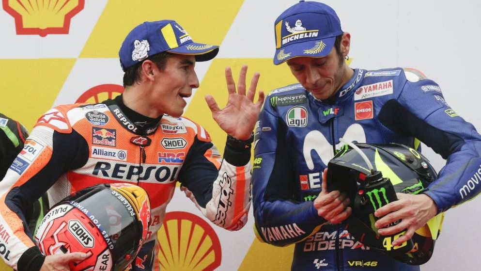 MotoGP. Valentino Rossi ya se rinde al favoritismo de Marc Márquez