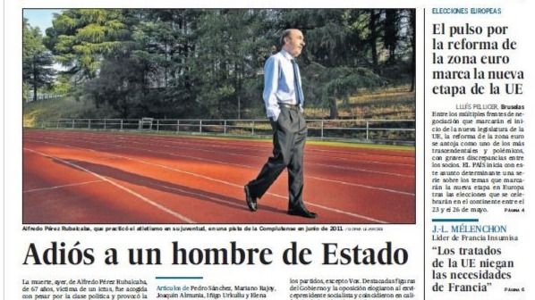 Así se despiden los diarios de Pérez Rubalcaba