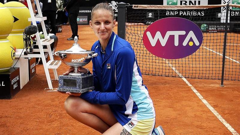 Torneo de Roma. Pliskova apoca a Konta y reina en el Foro Itálico