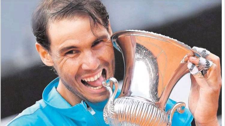 Nadal, protagonista de los diarios tras vencer a Djokovic
