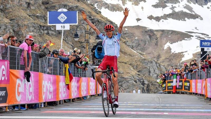 Giro. Zakarin gana en Ceresole y Mikel Landa brilla en plena remontada