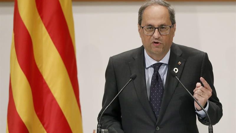 Torra exige a la Fiscalía la libertad de los presos del procés