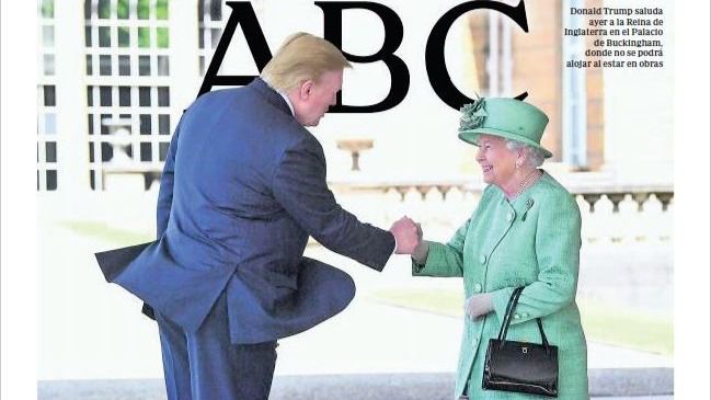 El aterrizaje de Trump en Reino Unido