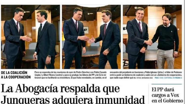Del gobierno de coalición al de cooperación