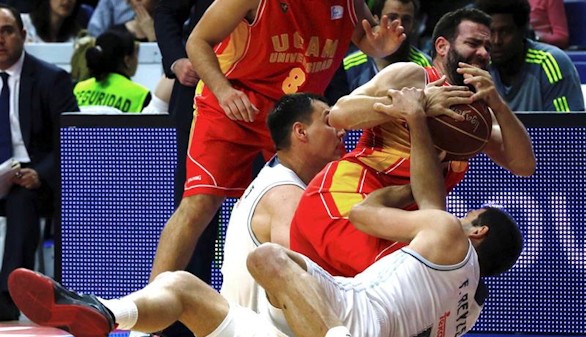 Play-off ACB. Madrid y Laboral Kutxa vencen a UCAM y Gran Canaria y pasan a semifinales