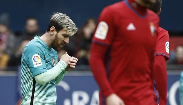 Messi sostiene la candidatura del Barcelona en Pamplona | 0-3