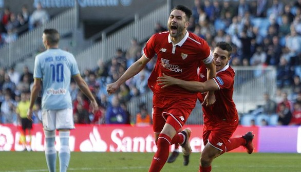 El Sevilla se reafirma como candidato y asalta Vigo | 0-3