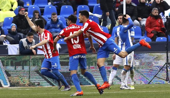 El Sporting gana ilusión y mete en problemas al Leganés | 0-2