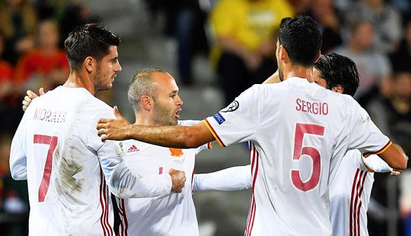 España se gusta y arrolla a Liechtenstein para aterrizar en Rusia | 0-8