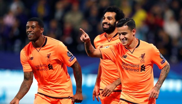 El Liverpool acribilla al Maribor y hace historia | 0-7