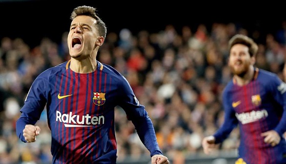 Coutinho se estrena para ganar en Valencia y clasificar al Barcelona a la final de Copa | 0-2