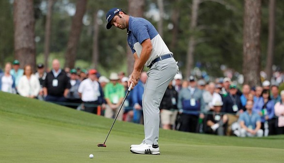 Masters de Augusta. Jon Rahm escala a la cuarta plaza y Reed domina